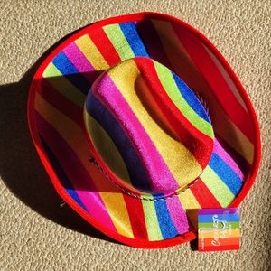 Rainbow Cowboy Hat ~ LGBTQ ~ Rainbow ~ Unisex ~ Festival ~ Parade~ Pride!